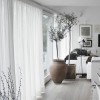 Fehér függönyök nappali